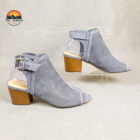 NWOT Unisa Casual Sandal Womens Sling Open Toe Mesh Shoe Block Heel Blue Size 8M - Picture 5 of 12